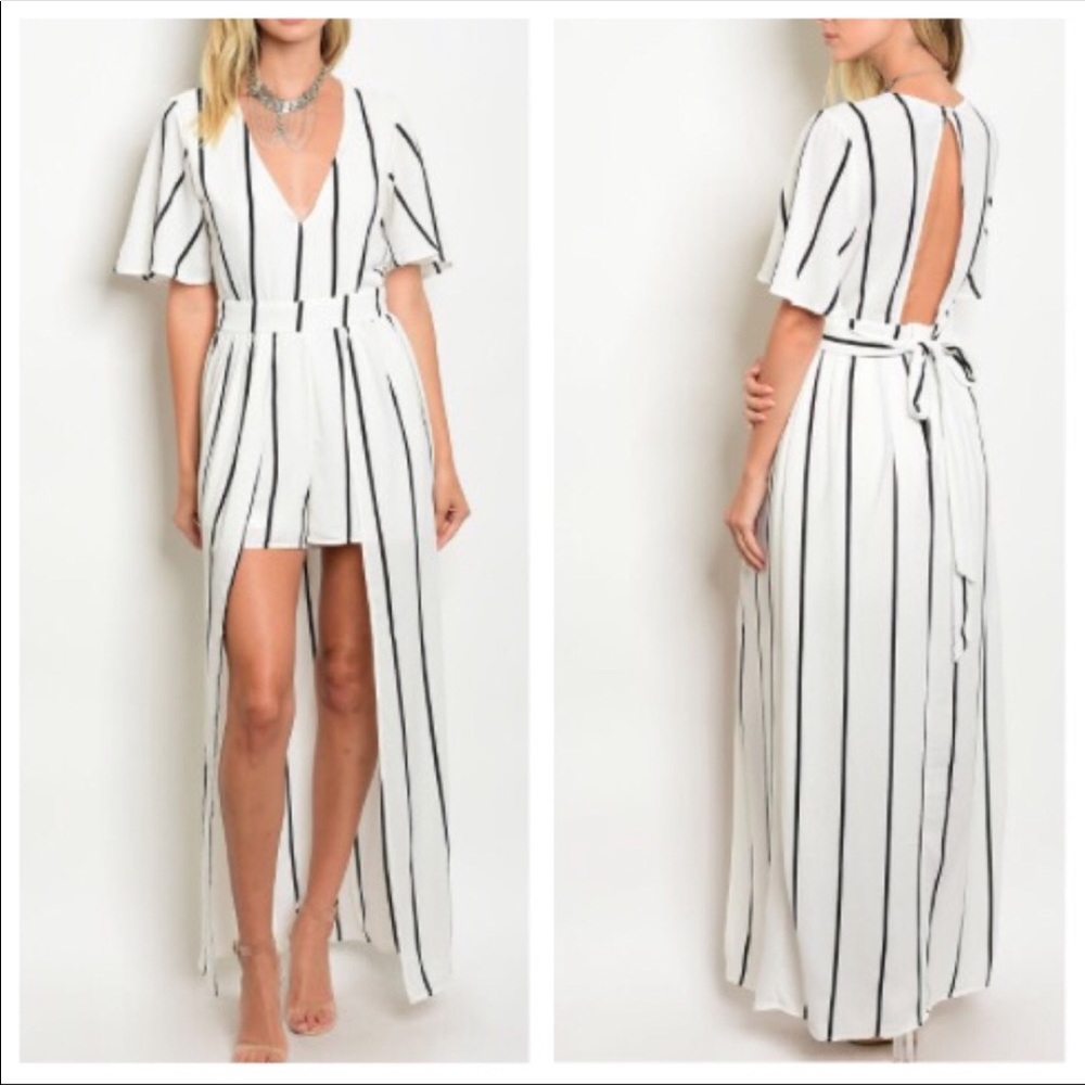 Romper with wrap around skirt